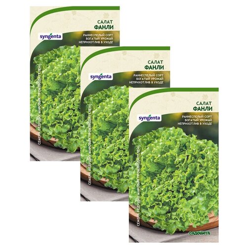 Семена Салат Фанли 10шт Садовита (3 пакета) семена салат фанли 10шт садовита 3 пакета
