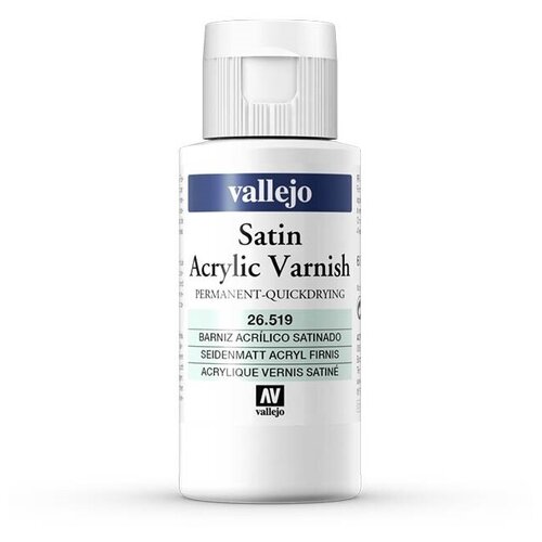 Полуматовый акриловый лак Vallejo серии Varnish - Satin Acrylic Varnish 26519 (60 мл)