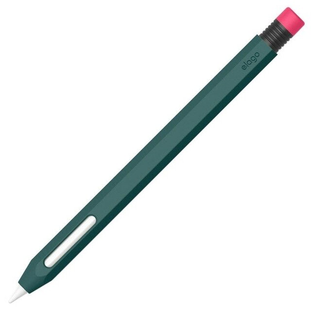 Чехол Elago Silicone для стилуса Apple Pencil 2 Midnight green
