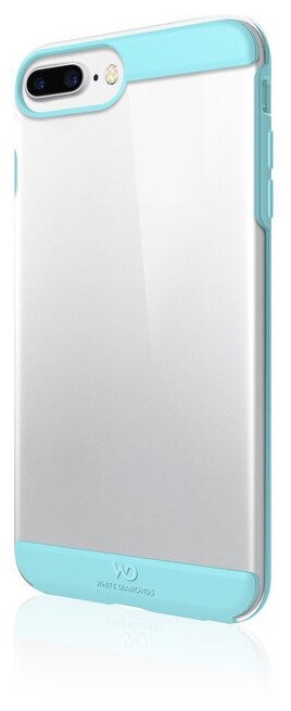 Чехол Innocence Case Clear California Turquoise для iPhone 8 Plus/7 Plus/6s Plus/6 Plus, бирюзовый, Deppa 805026