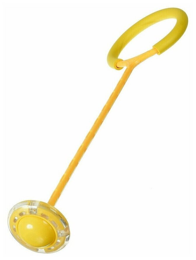 Нейроскакалка на одну ногу со светящимся LED-роликом (желтая).