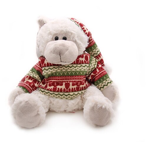 фото Мягкая игрушка magic bear toys мишка лесли в шапке и свитере 25 см
