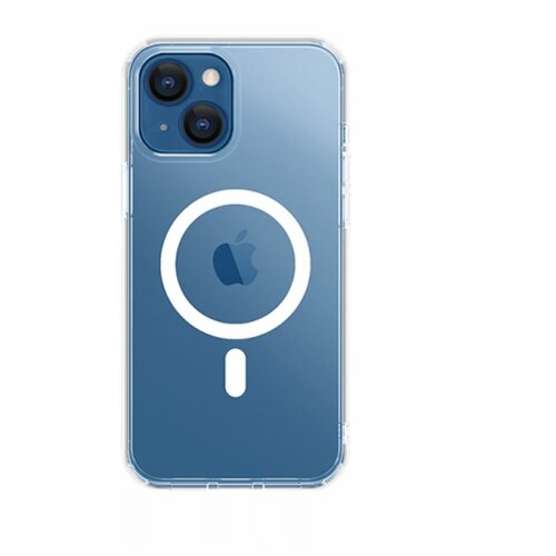 Силиконовый защитный чехол-накладка WIWU Apple MagSafe для iPhone 13 прозрачный