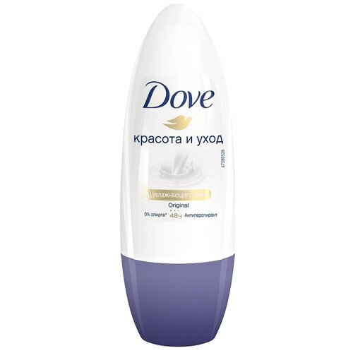 Dove Антиперспирант Original, ролик, флакон, 50 мл, 80 г, 1 шт.