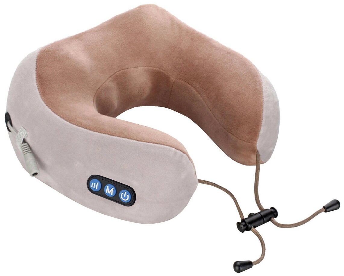 Массажная подушка 2 в 1 uTravel Massage Pillow, Электрический массажер и подушка для путешествий