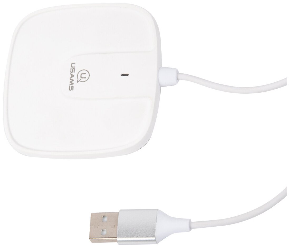 Беспроводная зарядка USAMS US-CD153, Magsafe, 3A, белый (CD153DZ02)