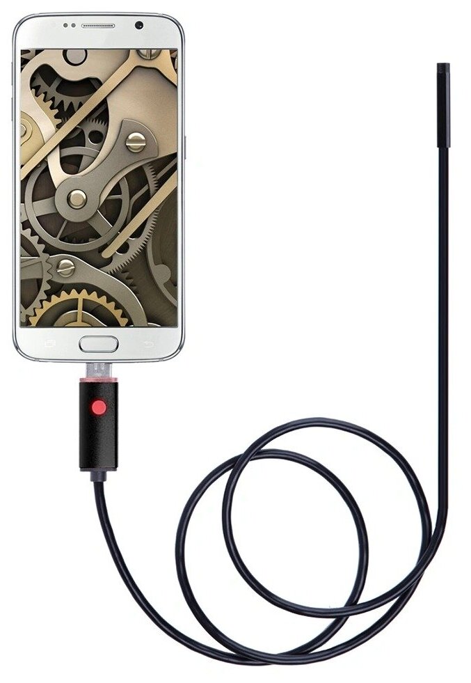 Камера - гибкий эндоскоп USB (Micro USB) 2м Android/PC