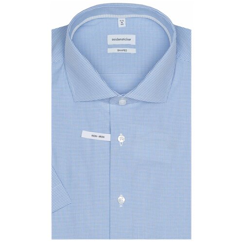 фото Рубашка seidensticker размер 43 белый/голубой