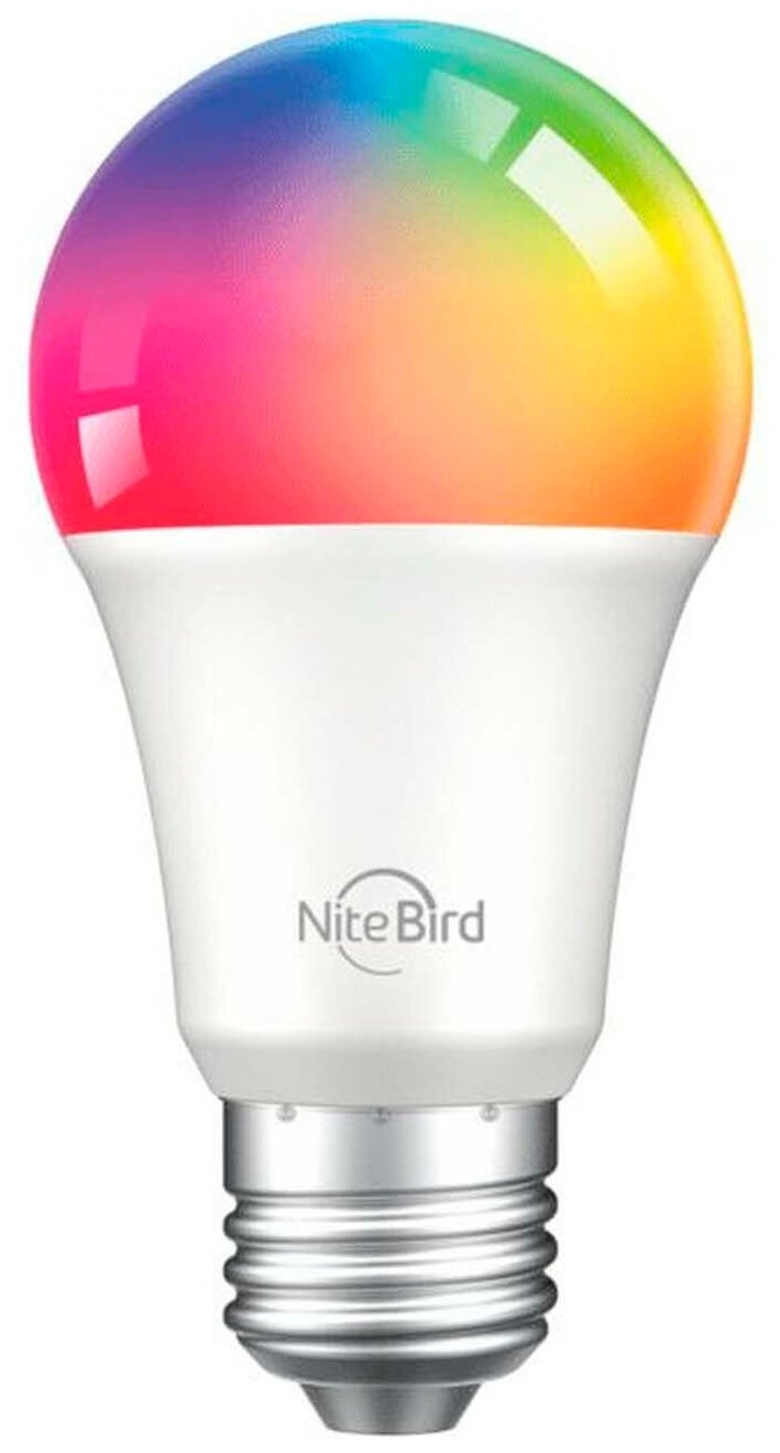 Nitebird Умная лампочка Nitebird WB4, Wi-Fi, E27, 8 Вт, 800 Лм, разноцветная, таймер, защита