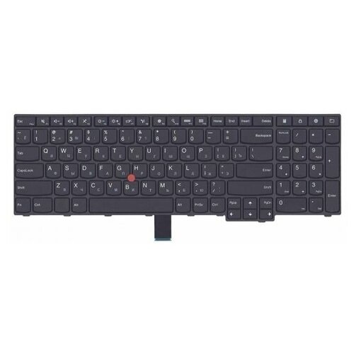 Клавиатура для ноутбука IBM Lenovo Thinkpad E550 E555 E560 E565 черная с трекпойнтом без подсветки