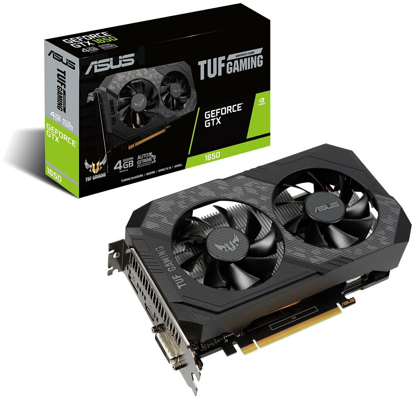 Видеокарта GeForce GTX 1650 4 ГБ (TUF-GTX1650-4GD6-GAMING)
