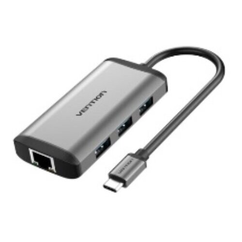 USB-концентратор Vention Разветвитель CNCHB 3-Port USB3.0 Hub + USB-C + HDMI мультифункциональный хаб vention usb type c 5 в 1 cnbhb