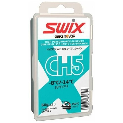 Мазь скольжения SWIX CH5X, (-8-14 C), Turquoise, 60 g