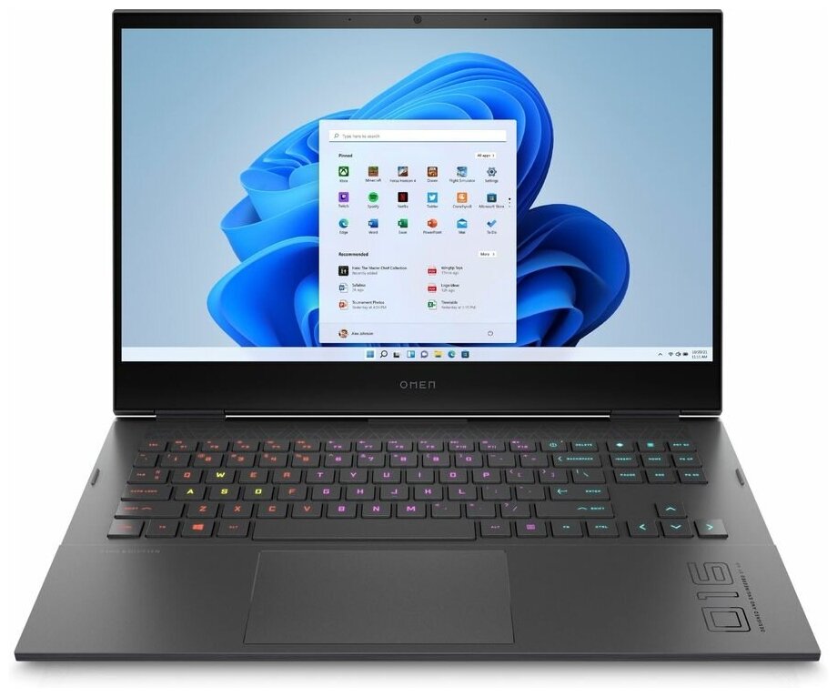 Ноутбук HP Omen 16-b0043ur 161 IPS Intel Core i7 11800H 23ГГц 16ГБ 512ГБ SSD NVIDIA GeForce RTX 3060 6144 Мб Windows 11 Home