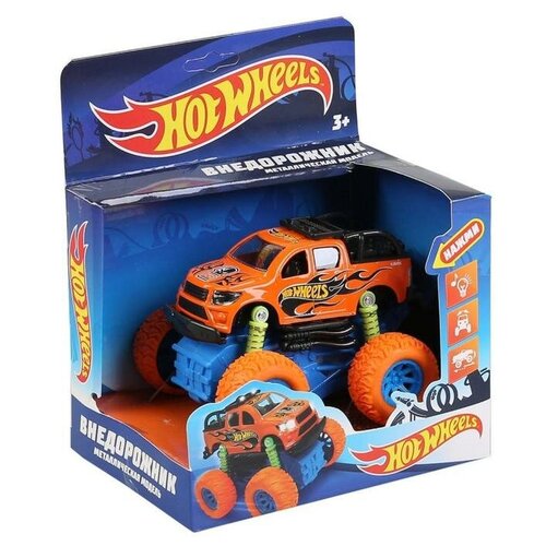 Машина металлическая Hot Wheels внедорожник 12 см, инерция, подвеска, световые и звуковые эффекты технопарк машина внедорожник 11 см металл инерция кор арт 2107c048 r1