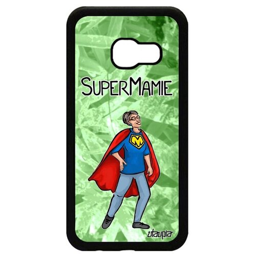 фото Красивый чехол для мобильного // samsung galaxy a3 2017 // "супербабуля" бабушка шутка, utaupia, светло-зеленый