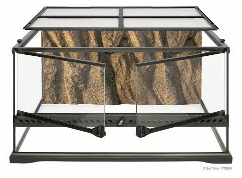 Террарриум Exo Terra Exo-Terra Natural Terrarium 60x45x30см прозрачный/черный - фотография № 5