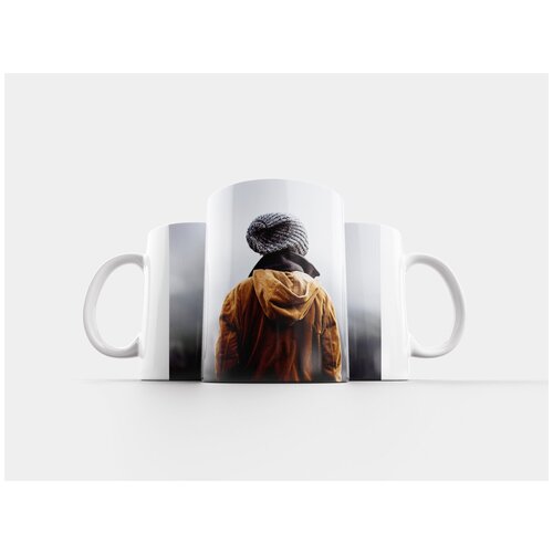 фото Кружка "человек, назад, зимняя одежда" 320 мл lotsprints