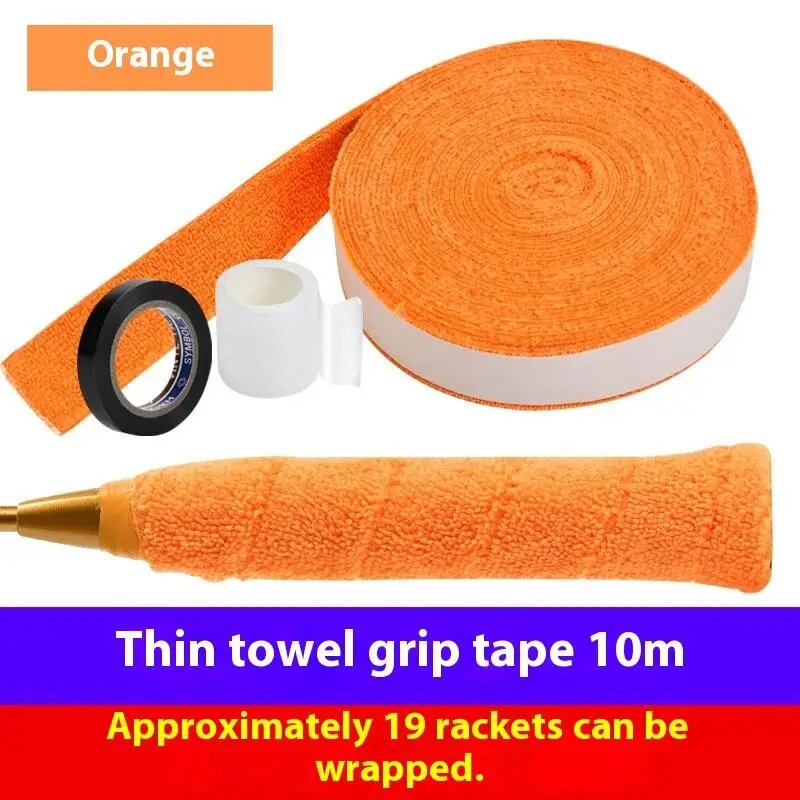 Нескользящая лента для ручки бадминтонной ракетки 10m Orange