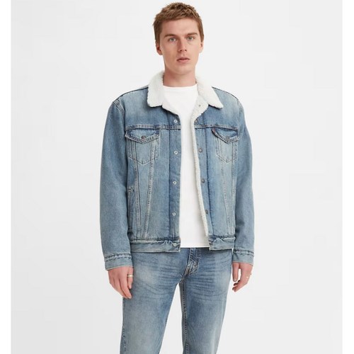 Джинсовая куртка Levi's, размер 48/50, голубой