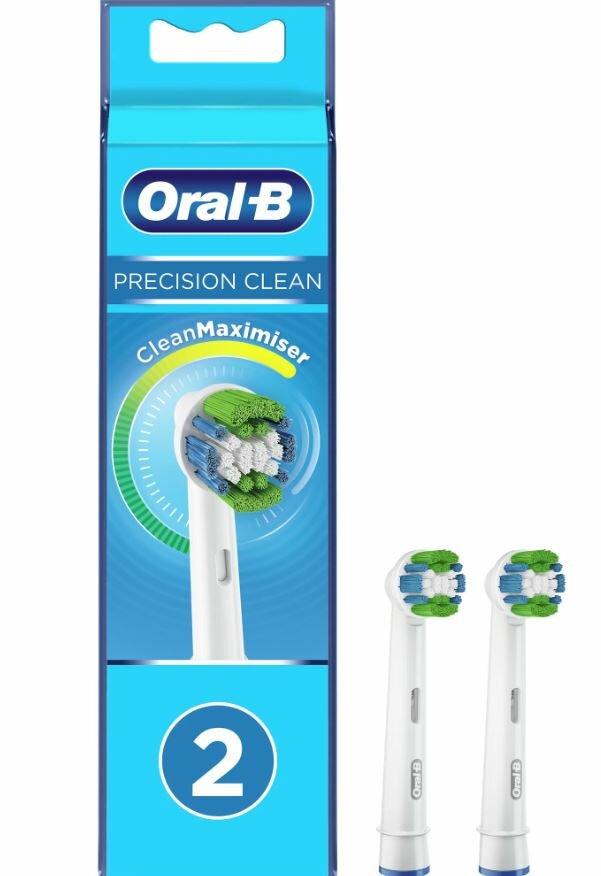 Набор насадок Oral-B Precision Clean CleanMaximiser для электрической щетки, белый, 2 шт.