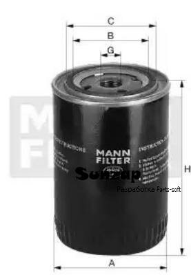 MANN-FILTER W13742 Фильтр масляный