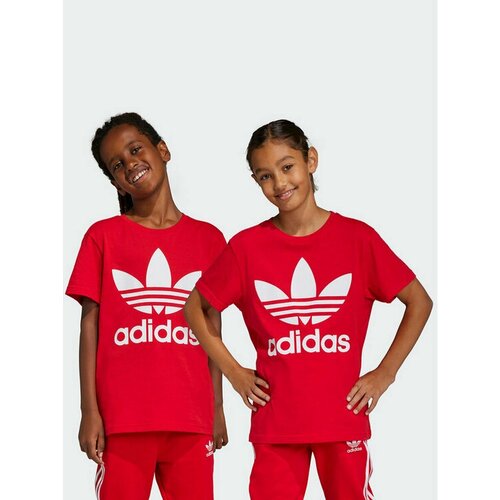 Футболка adidas, размер 14/15Y [METY], красный