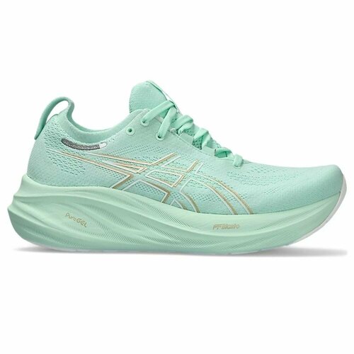 фото Кроссовки asics, размер us 7; 24 см; uk 5; eur 38, зеленый, золотой