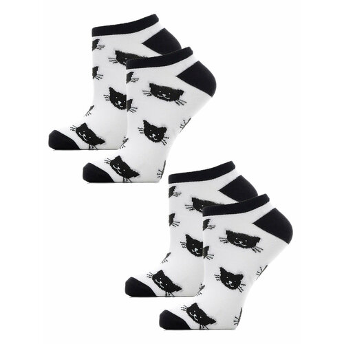 Носки ГАММА, 2 пары, размер 23-25(36-40), белый носки гамма 2 пары размер 23 25 36 40 черный
