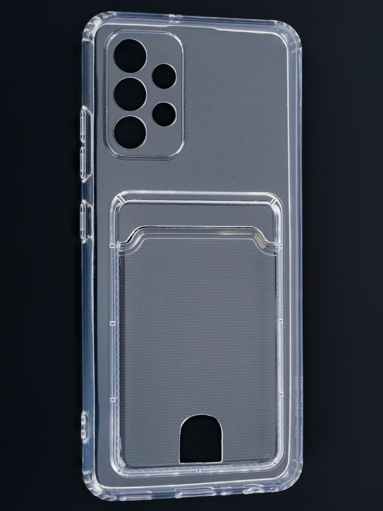 фото Накладка силиконовая для Samsung Galaxy A32 4G с карманом для карт / с визитницей