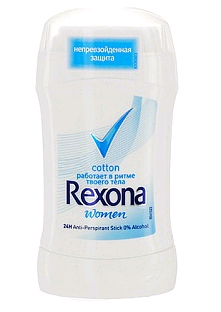 Rexona (40) Cotton Дезодорант-стик "хлопок" 40 мл.