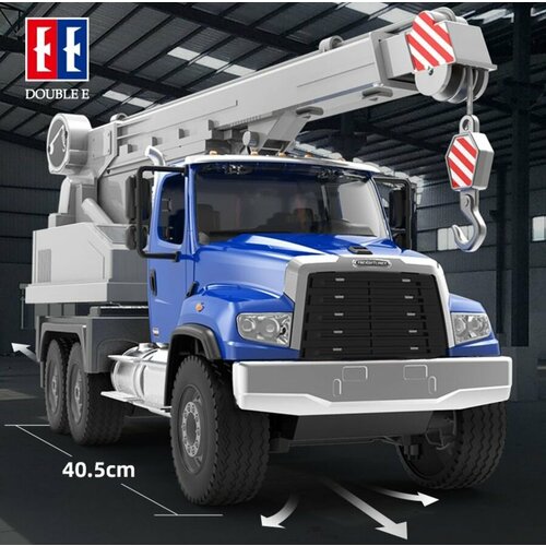 бетономешалка freightliner double eagle e248 003 Радиоуправляемая машина автокран Double Eagle Freightliner Trucks, «Фредлайнер Тракс, подъемный механизм, фары, масштаб 1:20 - E556-003