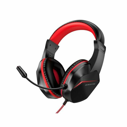 Наушники полноразмерные Borofone BO104 игровые 35 мм красный 1340₽