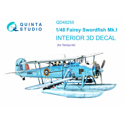 qd48255 3d декаль интерьера кабины swordfish mk i tamiya QD48255 3D Декаль интерьера кабины Swordfish Mk.I (Tamiya)