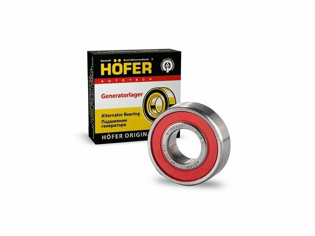 HOFER HF300013 Подшипник генератора ВАЗ 2110 малый (180202, 6202-2RS)
