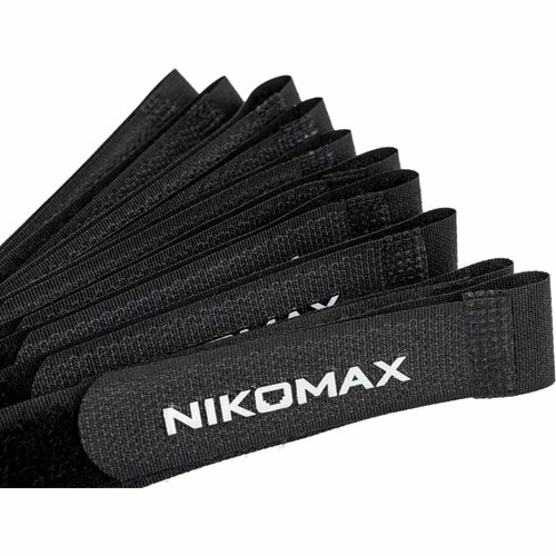 стяжка nikomax nmc ctn150 25 sl wt 100 Стяжка-липучка NIKOMAX NMC-CTV290-20-HB-BK-10