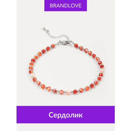 фото Браслет на ногу bl jewelry, длина 23 см, 1 шт., оранжевый