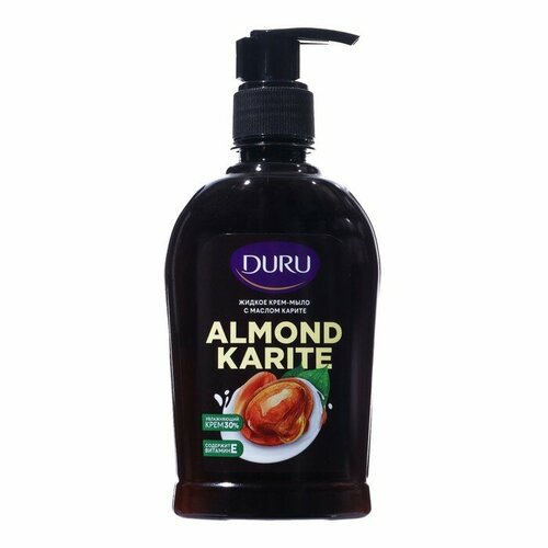 Крем-мыло жидкое DURU Almond Karite с маслом карите, 300 мл крем мыло жидкое duru морские минералы 300 мл