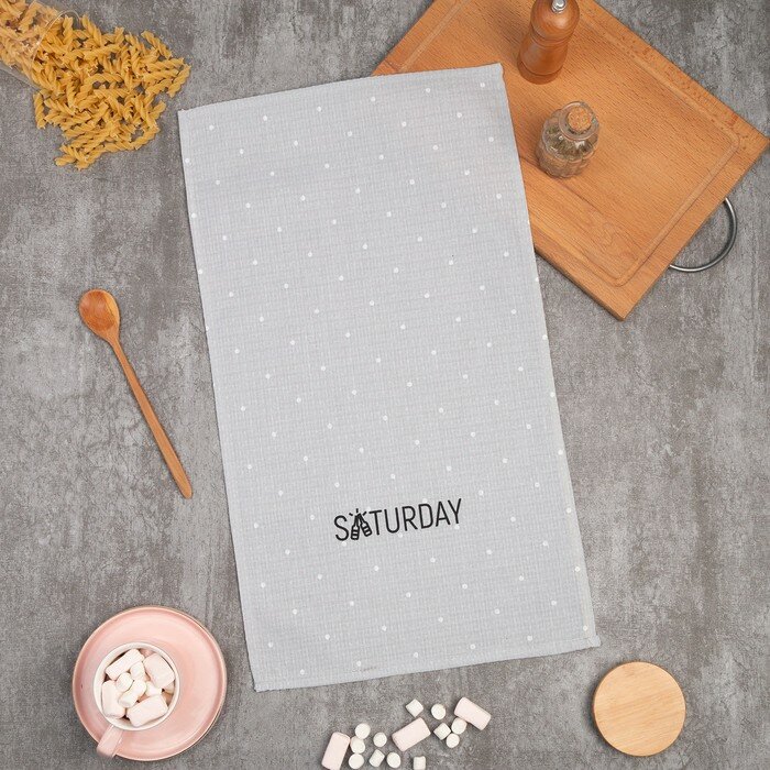 фото Доляна Полотенце Доляна Saturday 35х60 см, 100% хл, вафля 160 г/м2