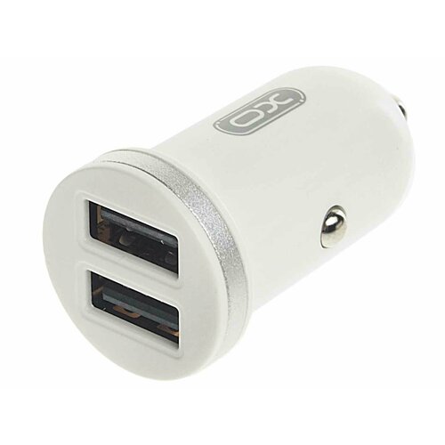 Устройство зарядное в прикуриватель 2USB 12V белое, XO-CC18Dua White, XO