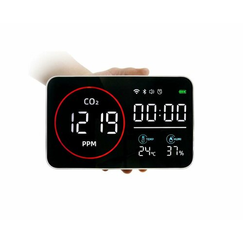 Многофункциональный Tuya Wi-Fi монитор-детектор качества воздуха 4 в 1 - Страж Газ 916-M6-TUYA W4464RU углекислый газ CO2 влажность температу 9844₽