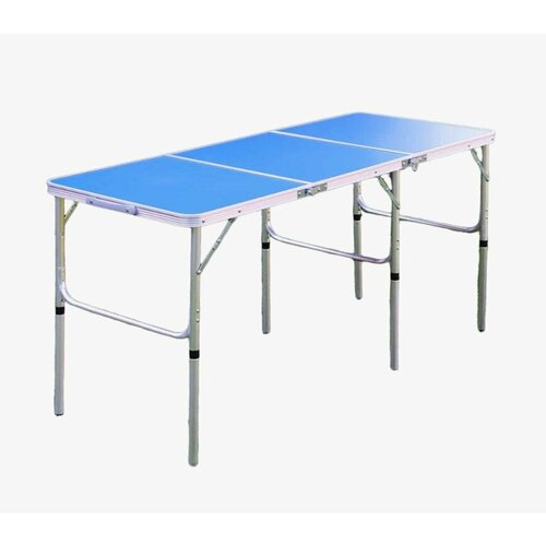 Стол-чемодан KUTBERT 180*60, h 60 - 70, трехсекционный, алюминевый МДФ