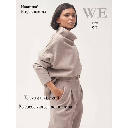 фото Свитер we brand, размер m, , бежевый