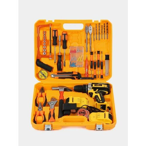 Дрель-шуруповерт Шуруповерт с большим набором От аккумулятора 18 В 38 Нм 2 АКБм 5099₽