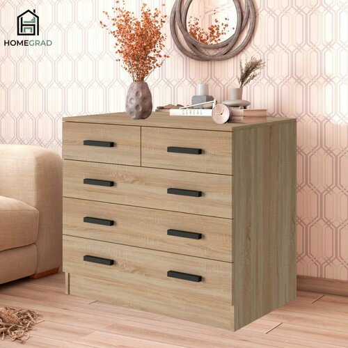 Комод HomeGrad Boston 32 ящика 81 см Сонома 15903₽