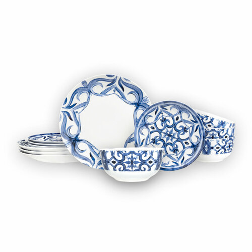 Набор столовой посуды из 12-ти предметов AMALFI Gusto Buono