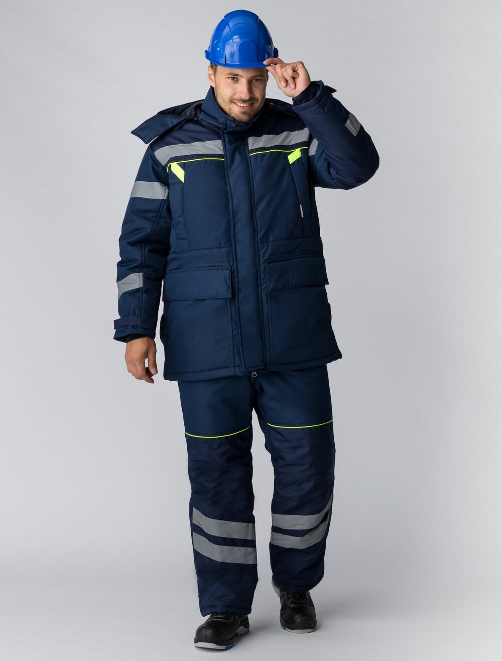 Костюм зимний ИТР PROFLINE SPECIALICT WINTER, тк. Восток-Мембрана, п/к+жилет, т. синий