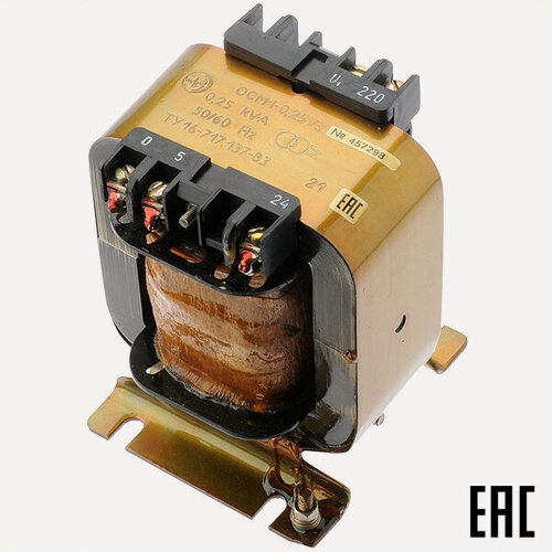 Изображение товара Трансформатор ОСМ1-0,25 220/5-24 0,25кВА