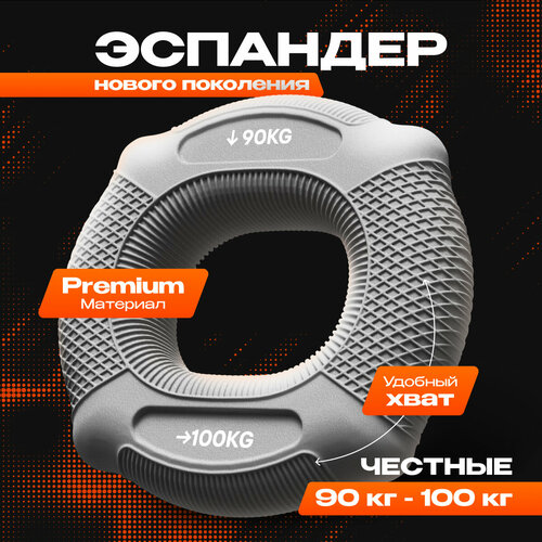 Эспандер кистевой круглый для рук кольцо 90кг - 100кг двойной 1000₽