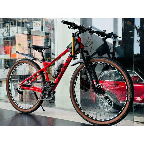 Велосипед горный скоростной DULUN 370 24s 29 дюймов взрослый мужской и женский для прогулки скоростной спортивный велик красный 31990₽